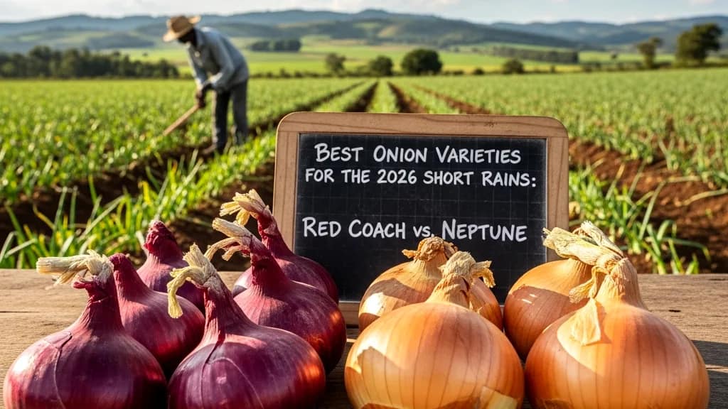 Best Onion Varieties for the 2026 Short Rains Red Coach vs. Neptune