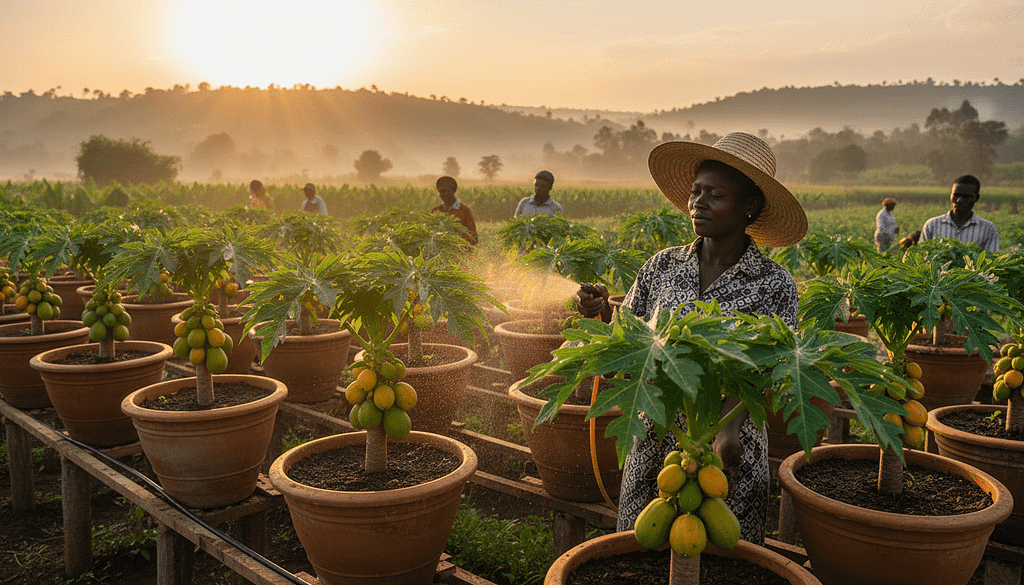 How to Grow Dwarf Papaya Trees in Containers for Massive Harvests in Kenya