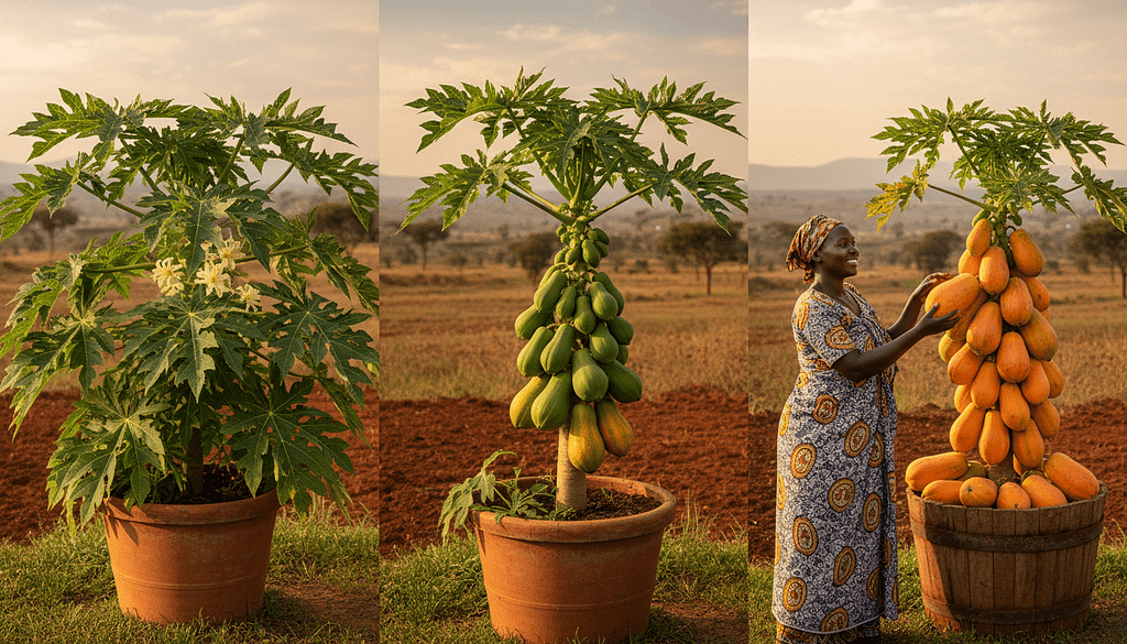 How to Grow Dwarf Papaya Trees in Containers for Massive Harvests in Kenya