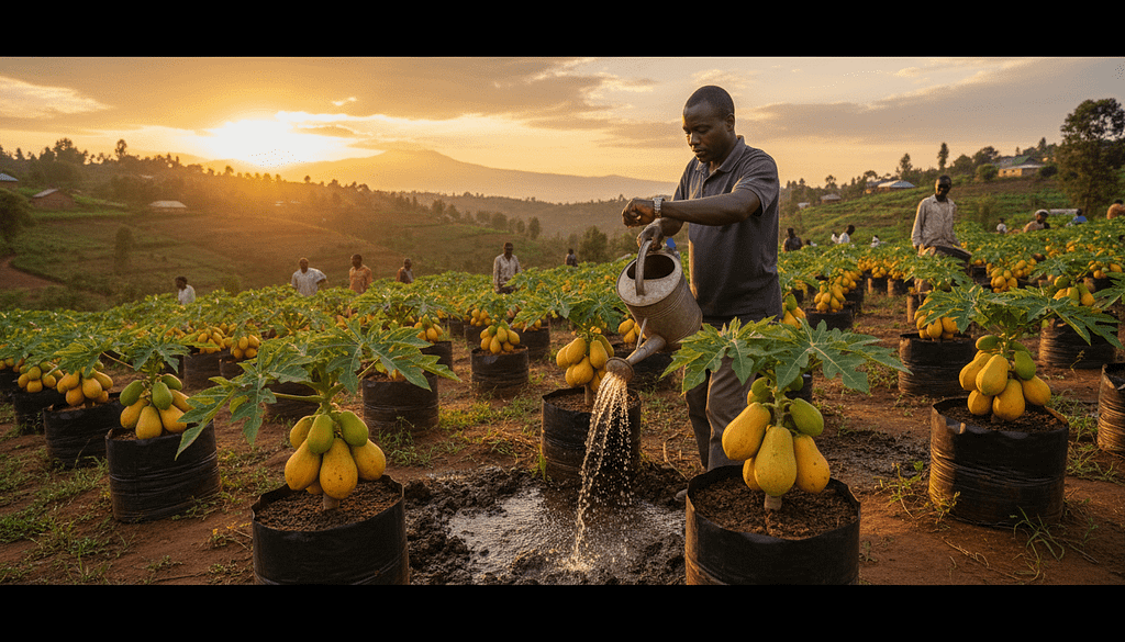 How to Grow Dwarf Papaya Trees in Containers for Massive Harvests in Kenya