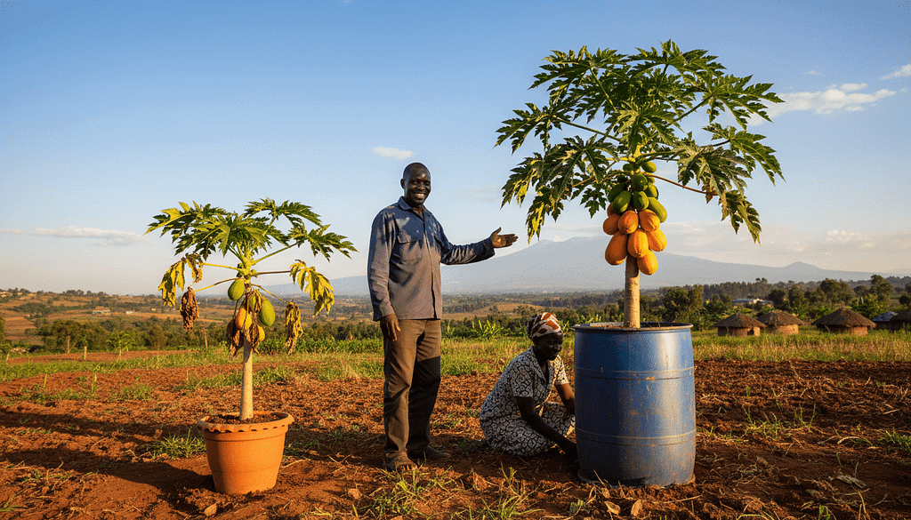 How to Grow Dwarf Papaya Trees in Containers for Massive Harvests in Kenya