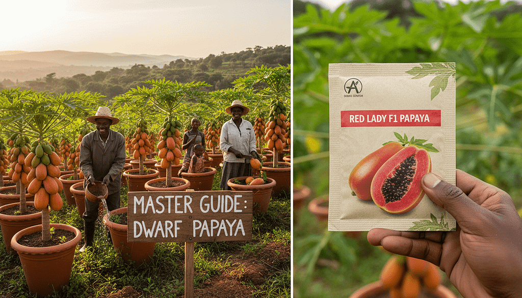 How to Grow Dwarf Papaya Trees in Containers for Massive Harvests in Kenya