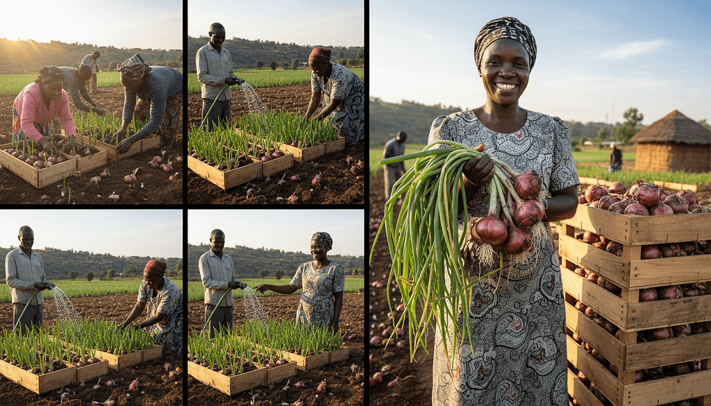 HOW TO GROW BULB ONIONS IN CRATES STEP BY STEP GUIDE FOR KENYAN FARMERS