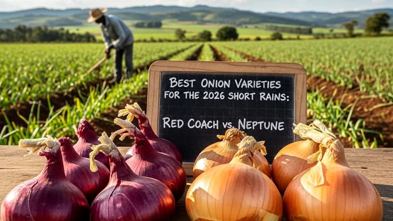 Best Onion Varieties for the 2026 Short Rains Red Coach vs. Neptune